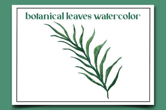 Botanical Leaves Watercolor-1: A Fresh Illustration for Modern Branding and Content Marketing