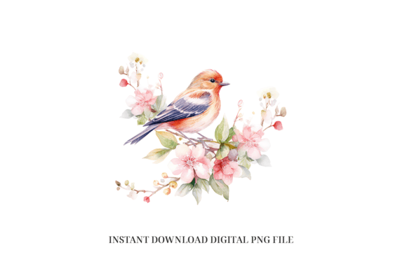 Chaffinch Watercolor PNG: A Versatile Illustration for Digital Sellers