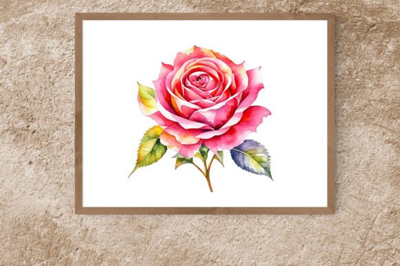 Elegant Watercolor Rose Illustrations for Local Business Branding