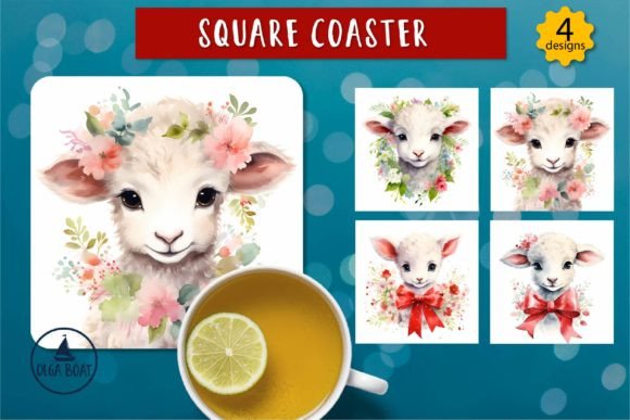 Lamb Watercolor Animal Coasters: A Designer’s Real-World Embroidery Review