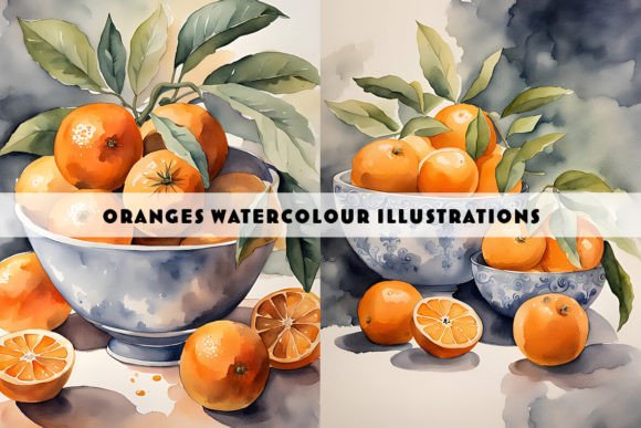 Oranges in a Bowl Watercolour Duo: A Brand Designer’s Practical Review for Local Business Branding