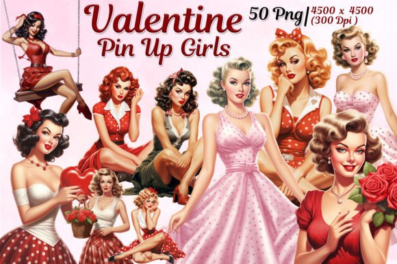 Valentine Pin Up Girl Watercolor Review