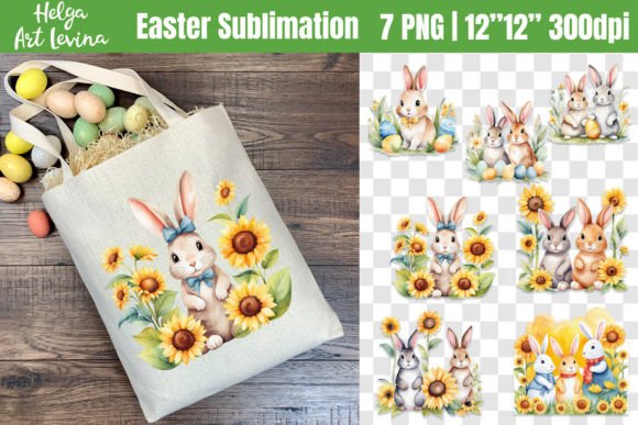 Watercolor Bunny Easter Illustrations Bring Seasonal Charm to Local Branding