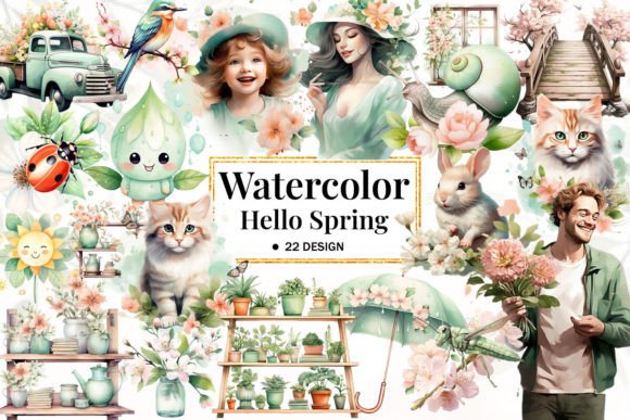 Watercolor Hello Spring Clipart: A Designer’s Review for Real Client Projects