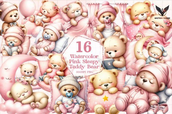 Watercolor Pink Sleepy Teddy Bear: A Designer’s Honest Review