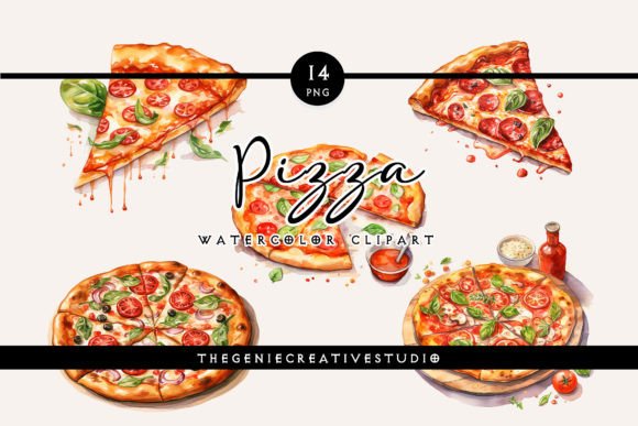 Watercolor PNG Pizza Clipart: A Brand Designer’s Review for Local Business Branding
