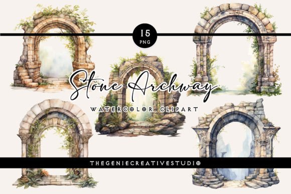 Watercolor Stone Archway PNG Clipart: A Designer’s Review for Real Client Projects
