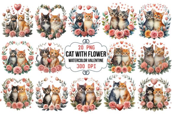 Watercolor Valentine Cat Flower Couples: A Designer’s Real-World Review